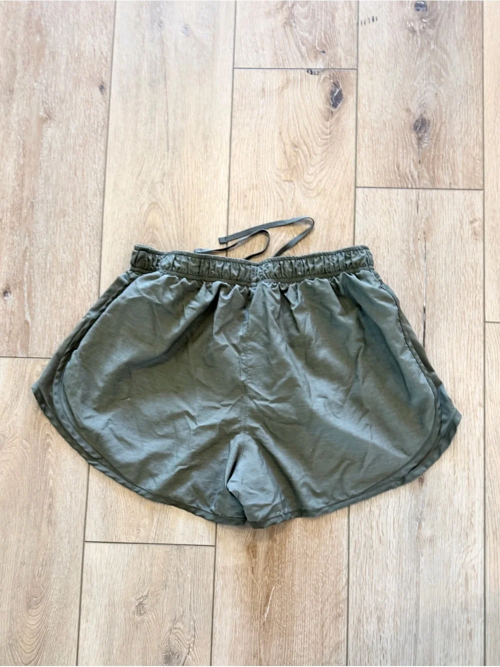 Nike Olive Green Women's Athletic Shorts